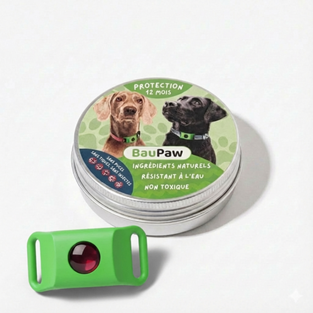 BauPaw™ Pendentif – 12 mois de protection naturelle pour chiens
