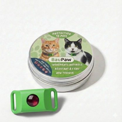 BauPaw™ Pendentif – 12 mois de protection naturelle pour chats