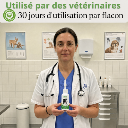 Spray Auriculaire BauPaw™ – Élimine les bactéries responsables du cérumen et des mauvaises odeurs chez le chien